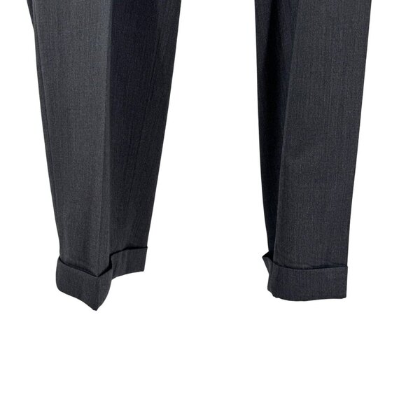 Hart Schaffner Marx Grey Flat Front Dress Pants Mens Size 38 - Picture 3 of 7